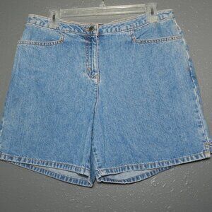 New York & Company Womens Jeans Vintage Distressed 100% Cotton Shorts Size 12